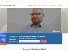 Tablet Screenshot of influentialmind.com